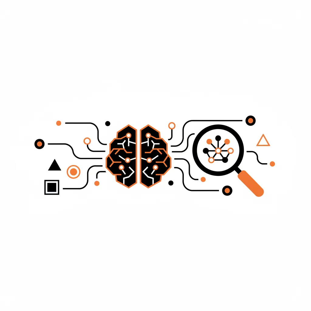 A minimalist illustration representing AI content optimization and data structuring.