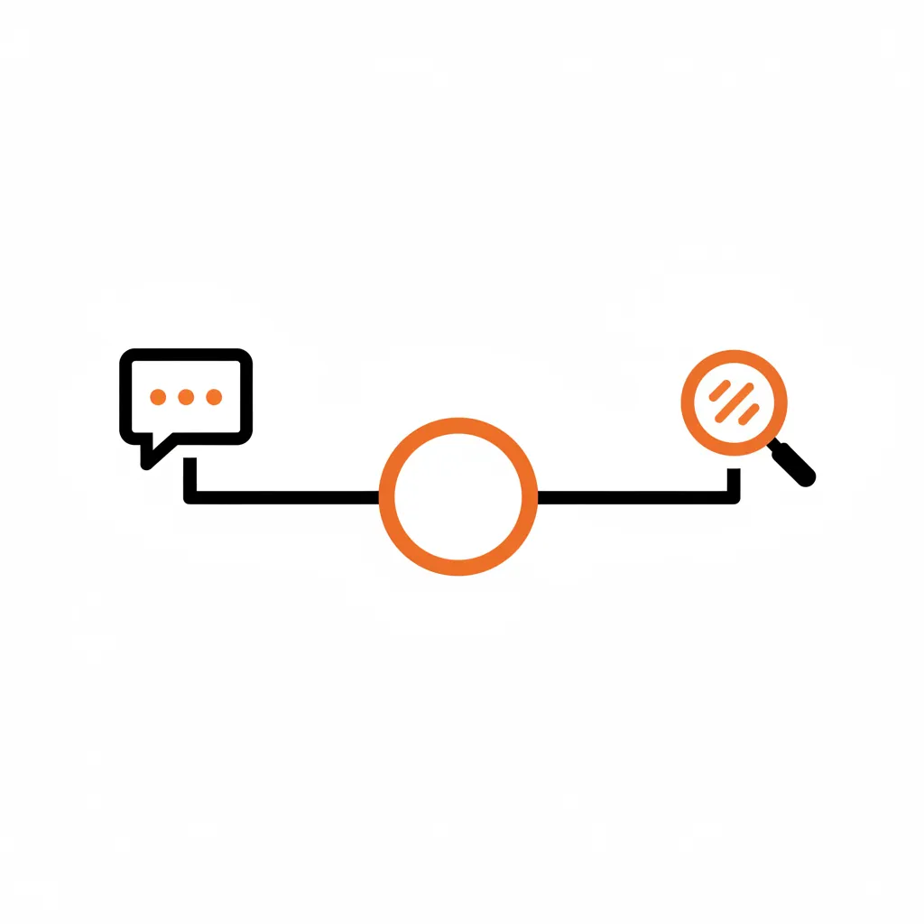 Comparison diagram showing the flow of information between AI Assistants and Search Engines.