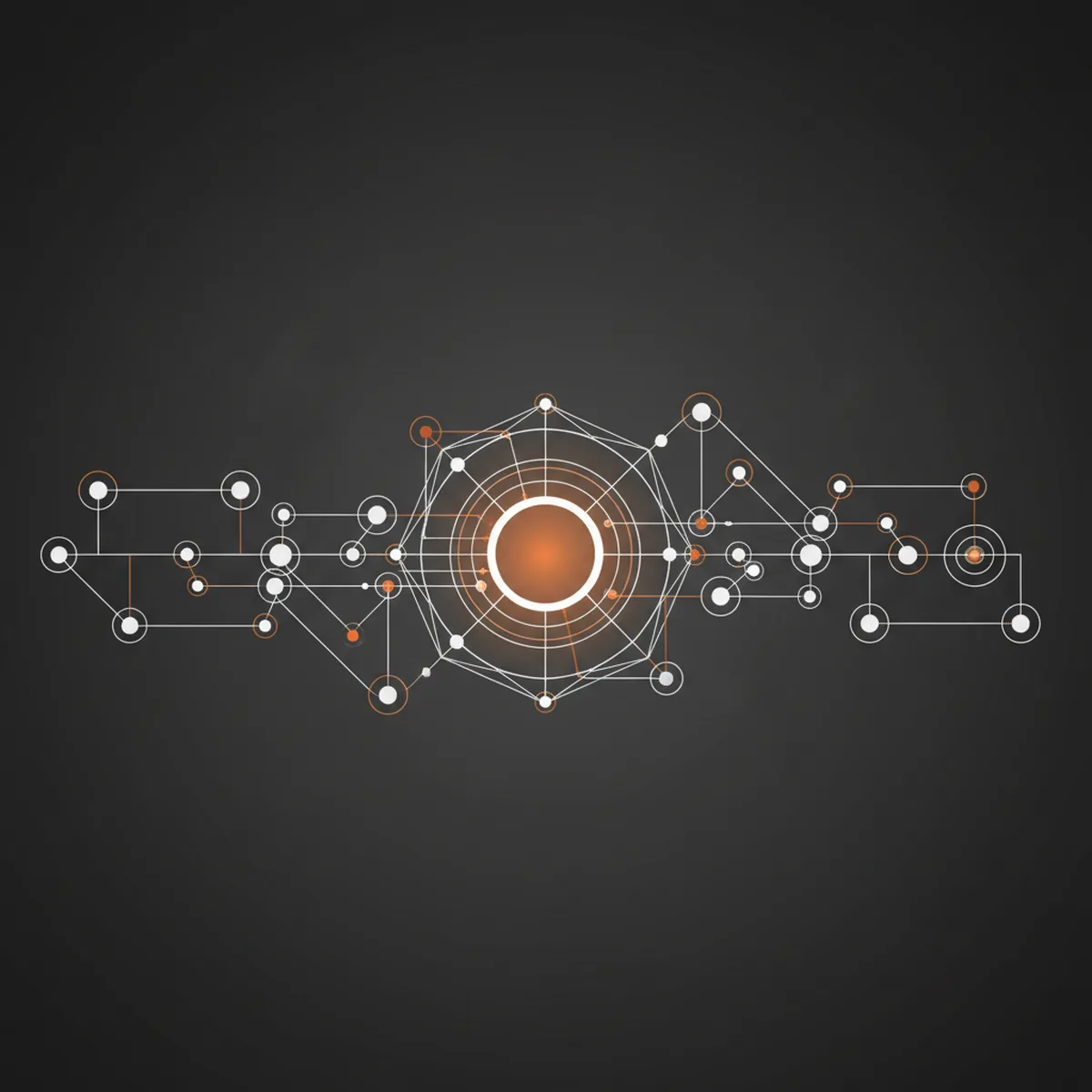 Modern illustration showing a network of connected nodes representing a business knowledge graph.