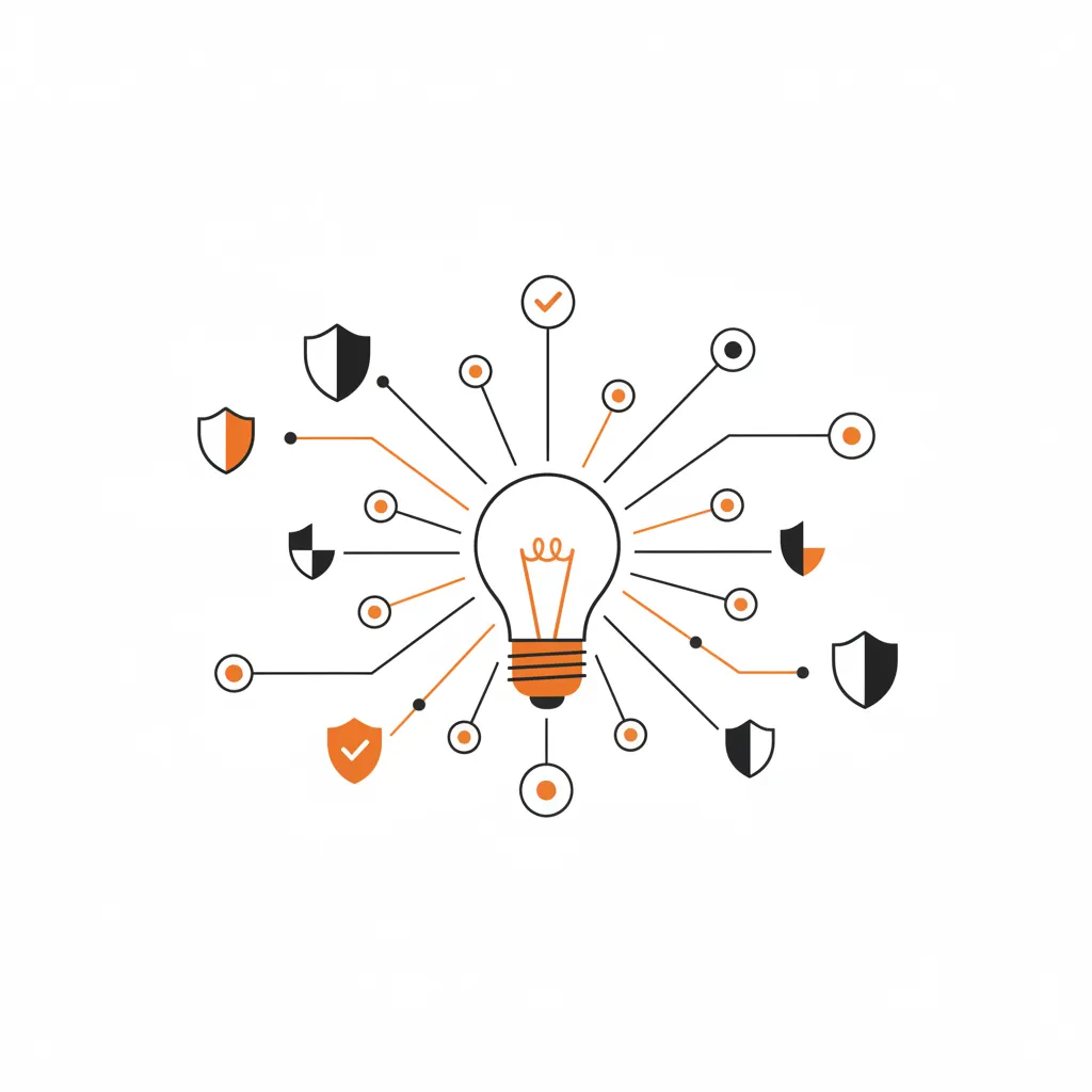 A minimalist illustration of interconnected nodes representing digital citations and AI verification.