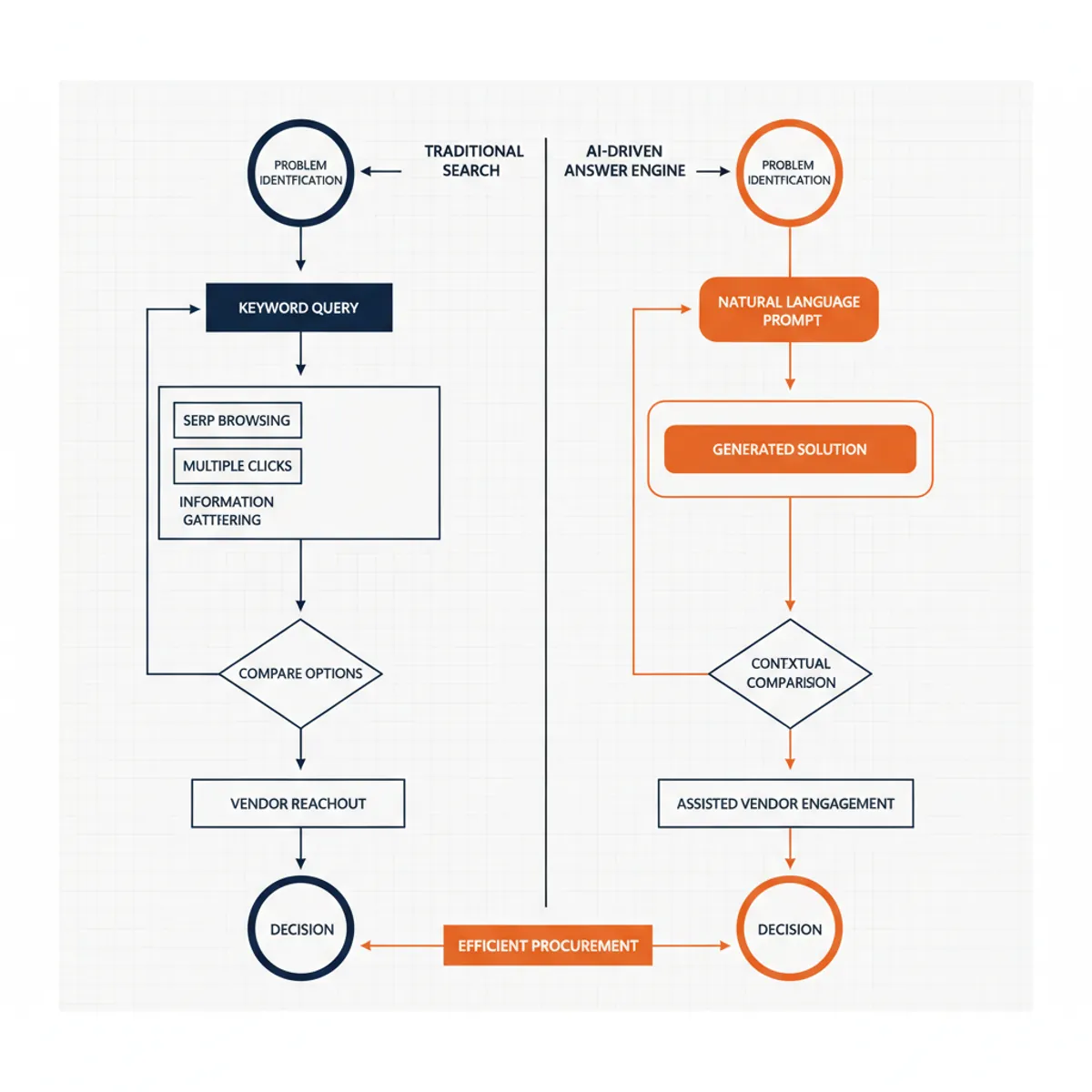 The AEO conversion funnel prioritizes direct citations over clicks to a landing page.