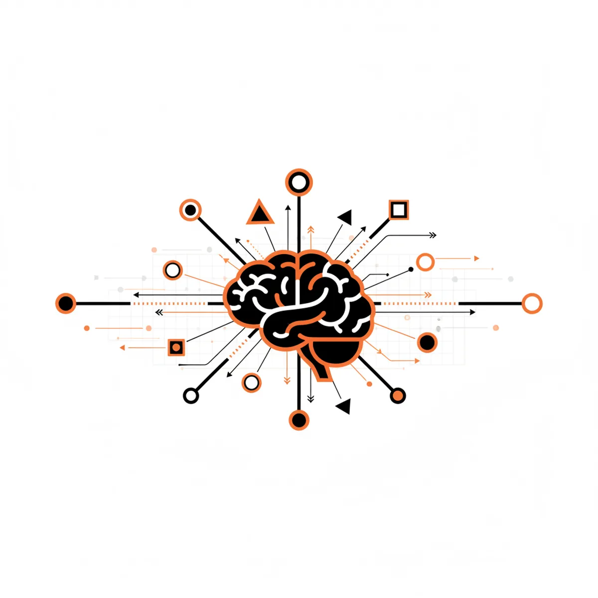 A conceptual illustration of a digital brain connecting various data nodes representing semantic search and AEO.