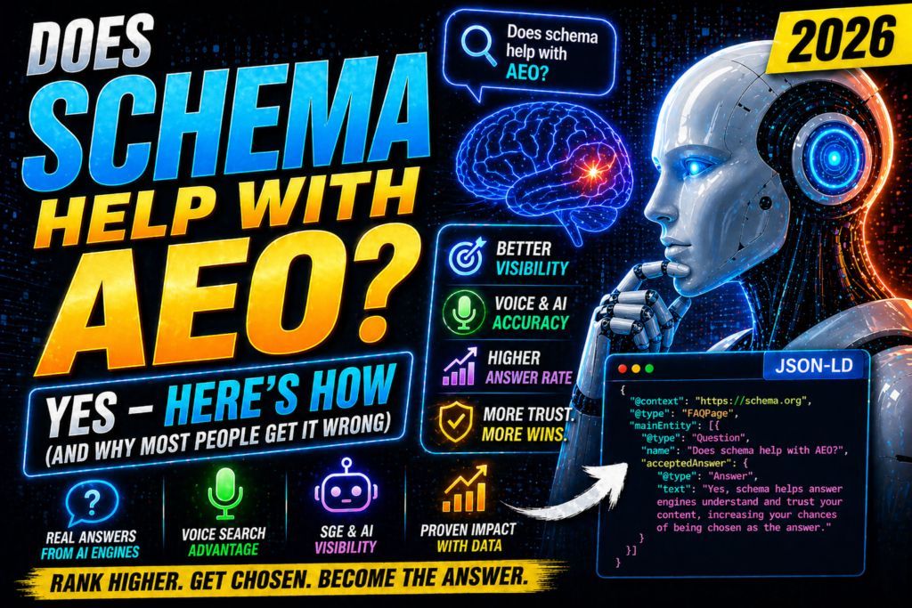 does schema help with AEO