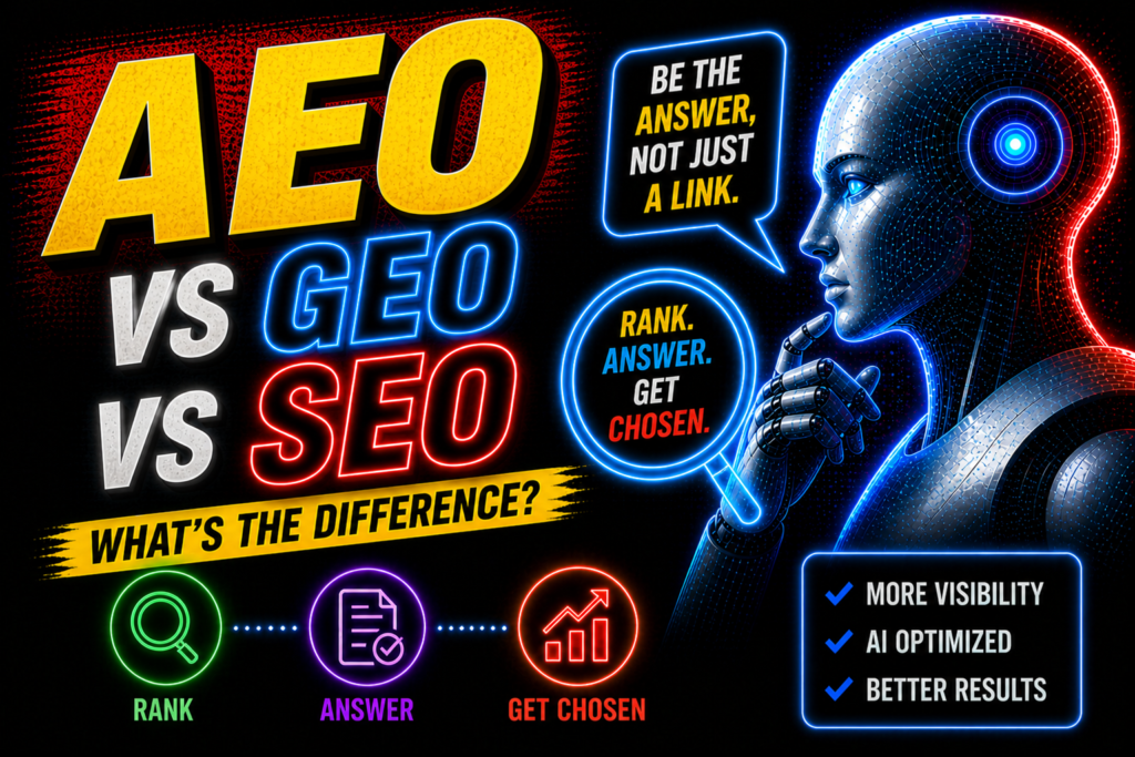 AEO vs GEO vs SEO